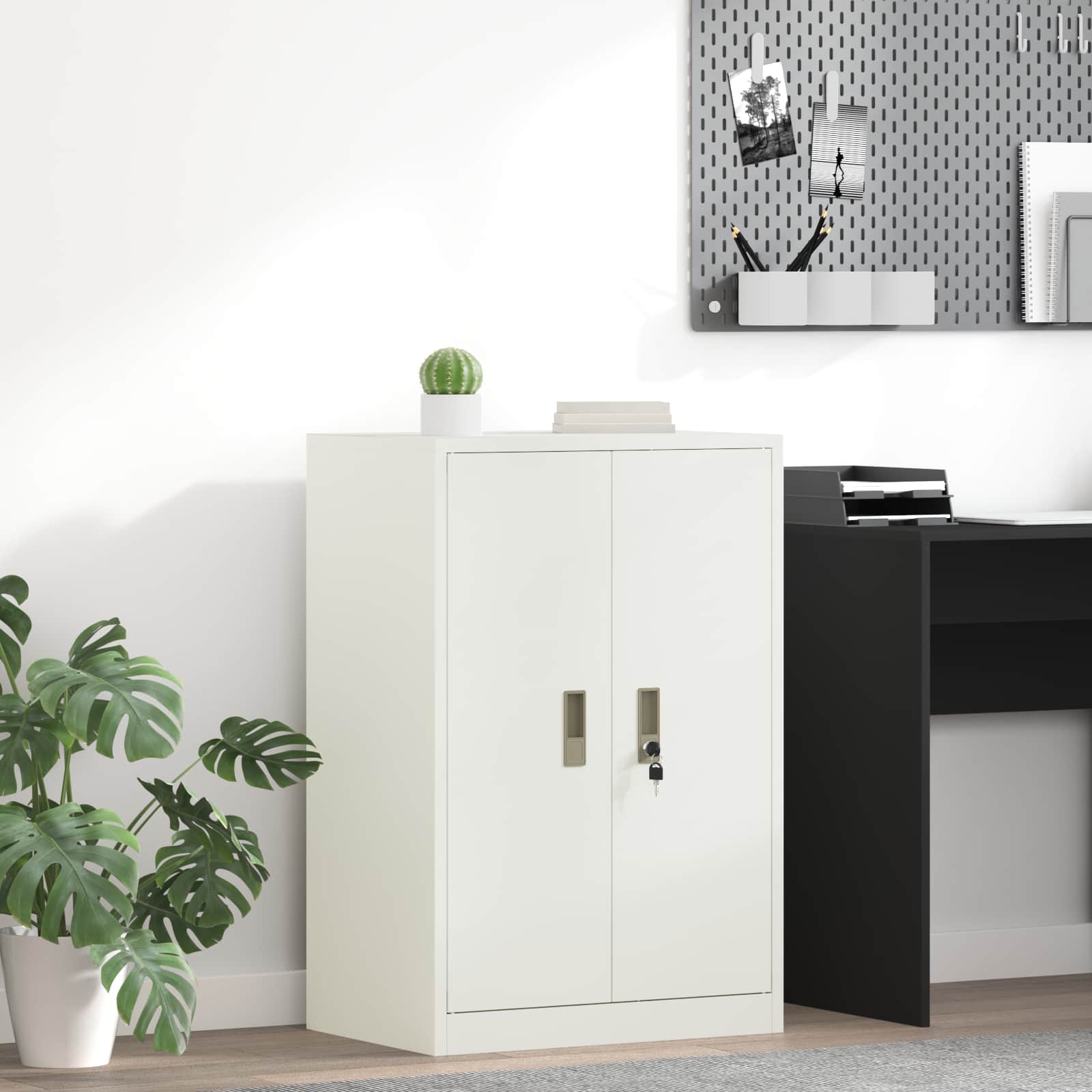 Ντουλάπι αποθήκευσης Λευκός 60 x 40 x 90 cm Ατσάλι - Pakobazaar