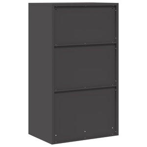 Ντουλάπι αποθήκευσης Μαύρο 60 x 40 x 105 εκ Ατσάλι