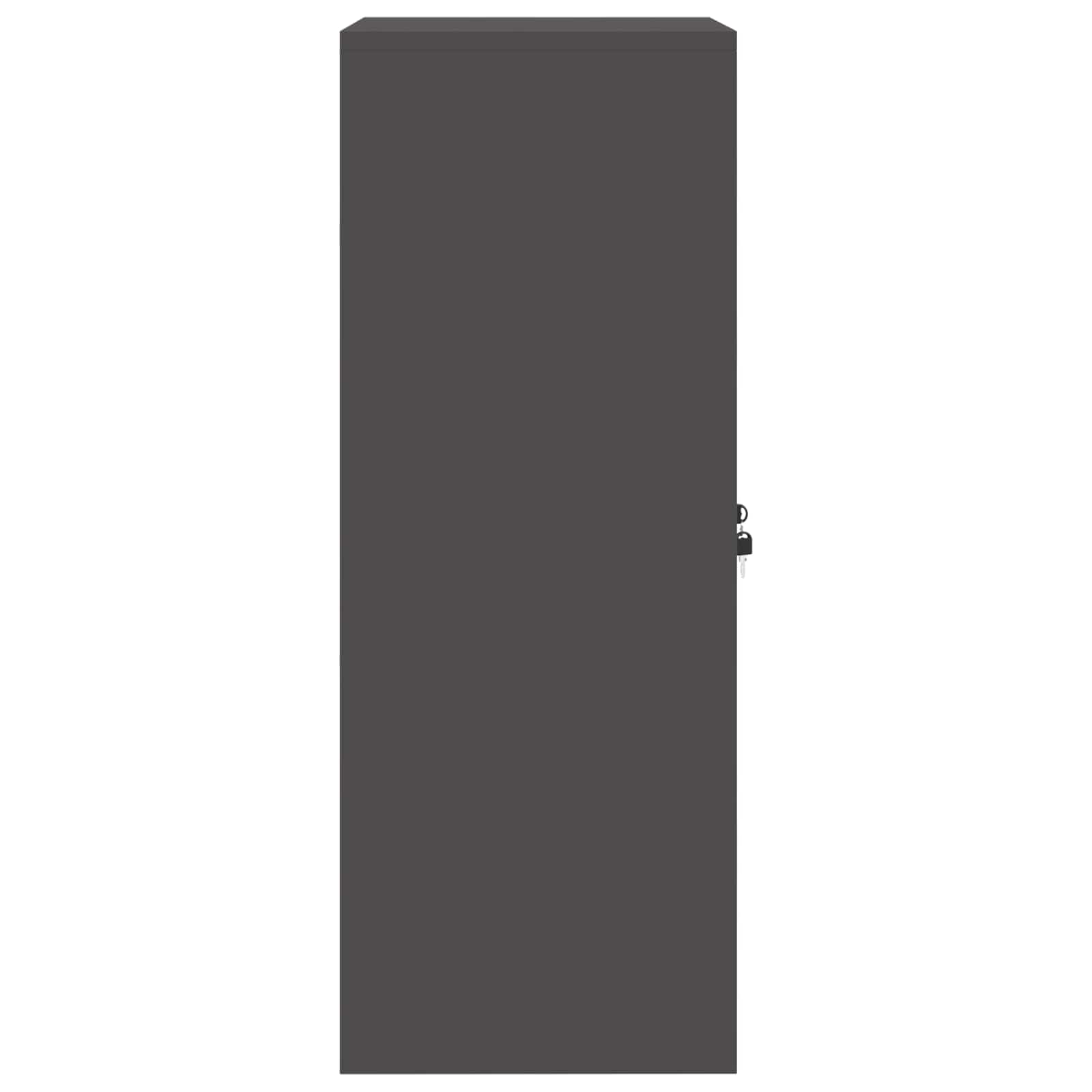 Ντουλάπι αποθήκευσης Μαύρο 60 x 40 x 105 εκ Ατσάλι - Pakobazaar