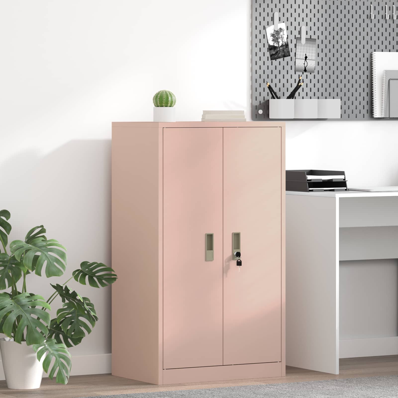 Ντουλάπι αποθήκευσης Ροζ 60 x 40 x 90 cm Ατσάλι - Pakobazaar