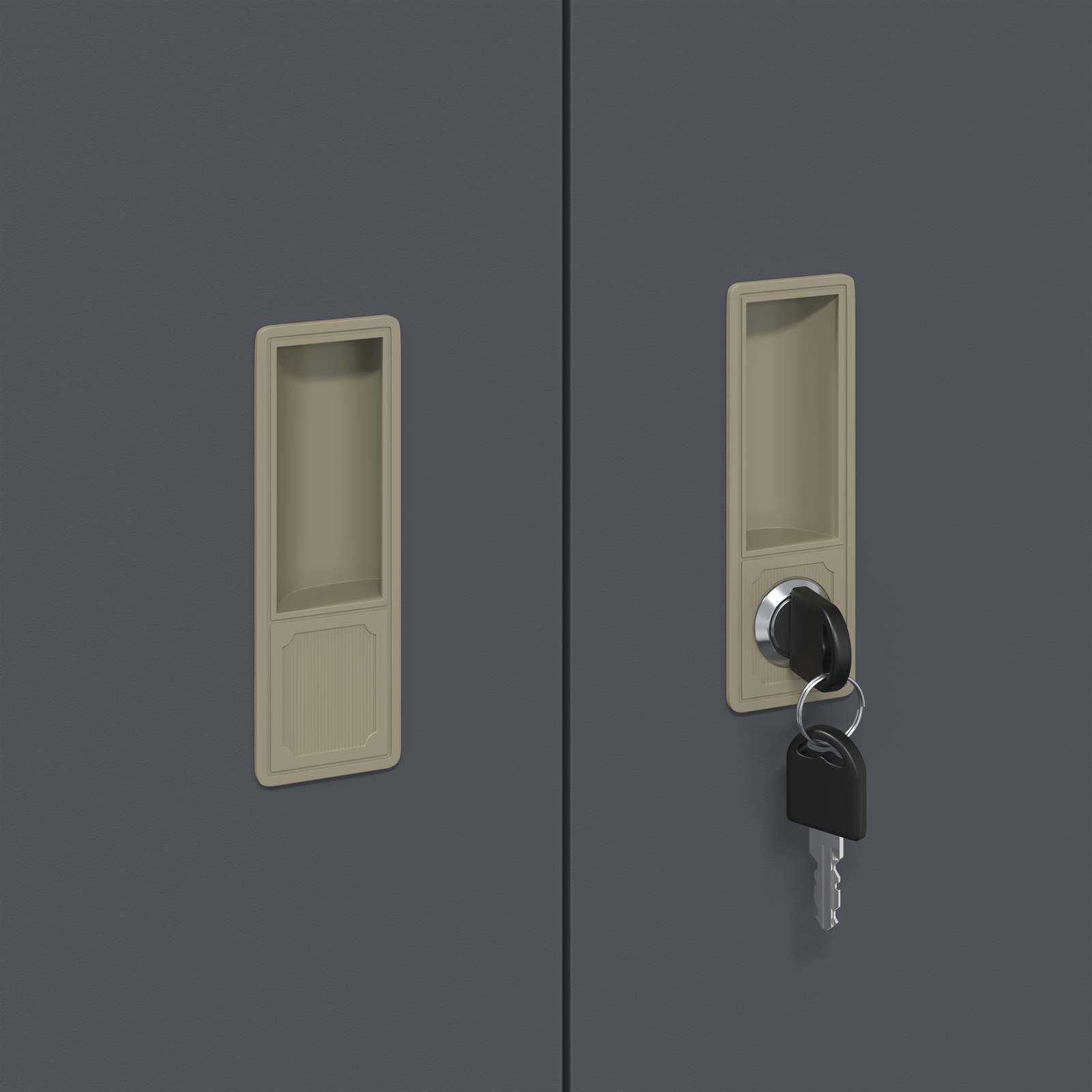 Ντουλάπι αποθήκευσης Ανθρακί 60 x 40 x 105 εκ Ατσάλι - Pakobazaar