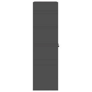 Ντουλάπι αποθήκευσης Μαύρο 60 x 40 x 140 cm Ατσάλι