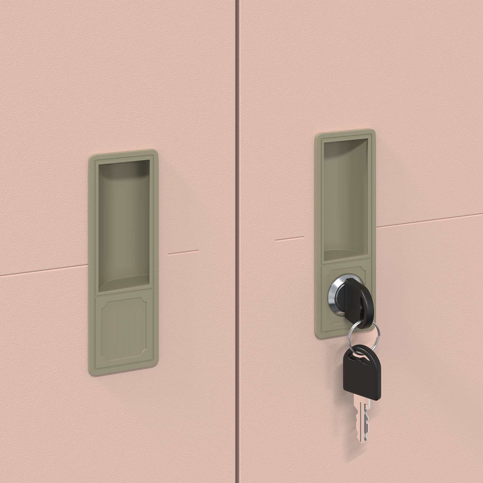 Ντουλάπι αποθήκευσης Ροζ 60 x 40 x 140 cm Ατσάλι - Pakobazaar