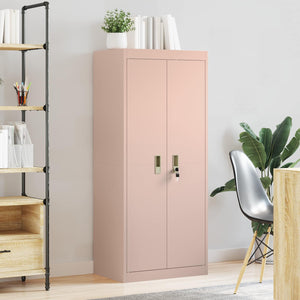 Ντουλάπι αποθήκευσης Ροζ 60 x 40 x 140 cm Ατσάλι - Pakobazaar
