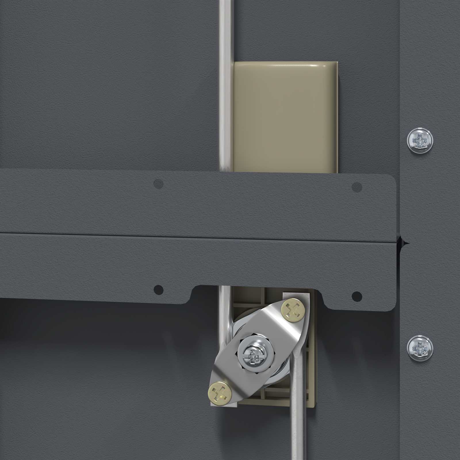 Ντουλάπι αποθήκευσης Ανθρακί 60 x 40 x 140 cm Ατσάλι - Pakobazaar