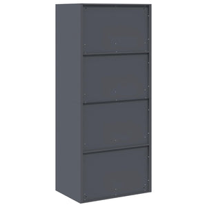 Ντουλάπι αποθήκευσης Ανθρακί 60 x 40 x 140 cm Ατσάλι - Pakobazaar