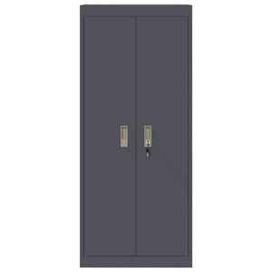 Ντουλάπι αποθήκευσης Ανθρακί 60 x 40 x 140 cm Ατσάλι - Pakobazaar