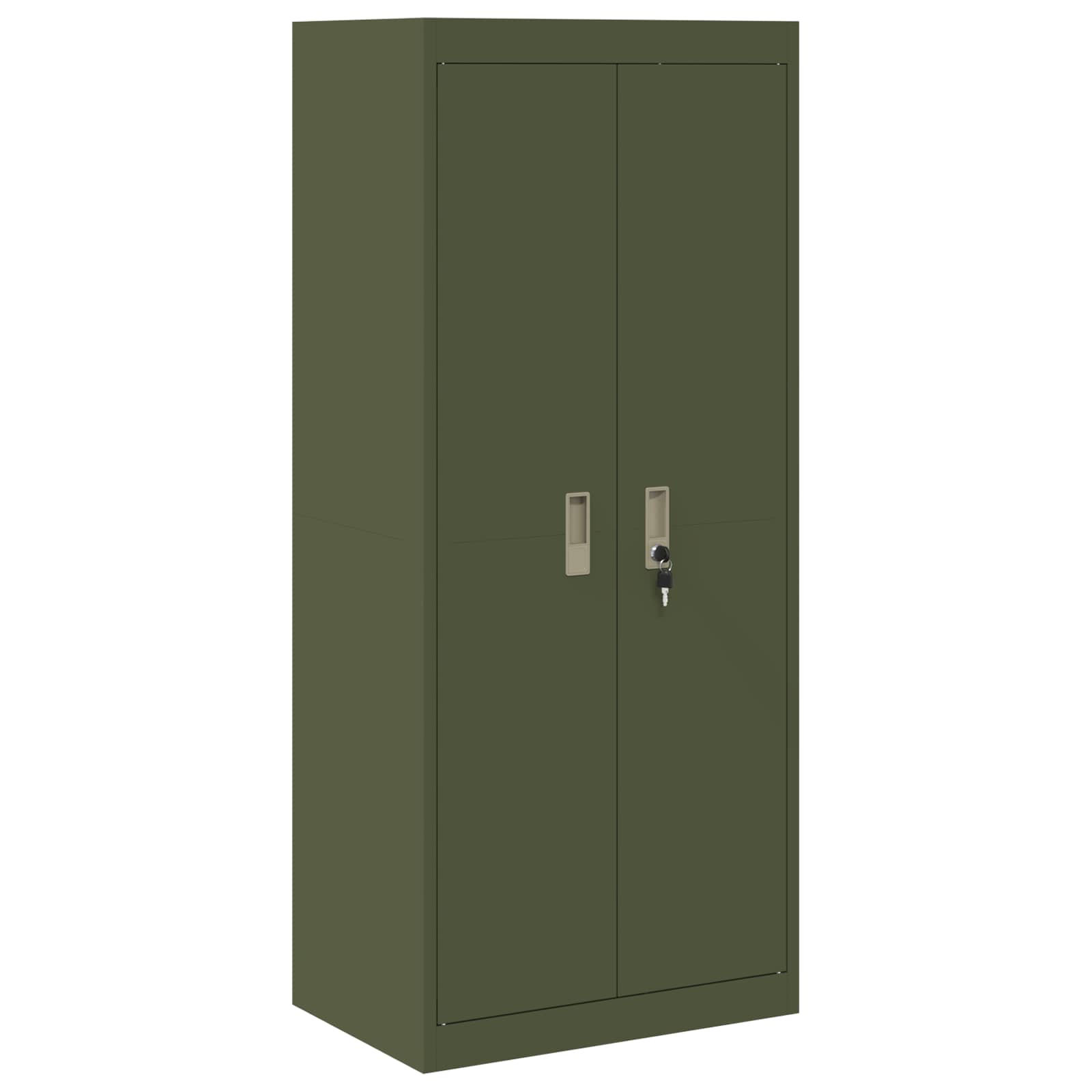 Ντουλάπι αποθήκευσης Ελιά Πράσινη 60 x 40 x 140 cm Ατσάλι