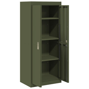 Ντουλάπι αποθήκευσης Ελιά Πράσινη 60 x 40 x 140 cm Ατσάλι