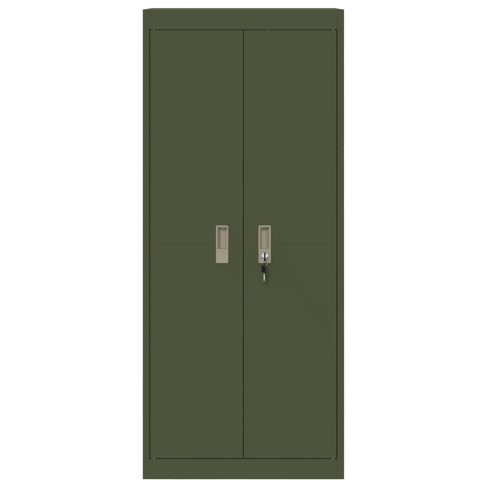 Ντουλάπι αποθήκευσης Ελιά Πράσινη 60 x 40 x 140 cm Ατσάλι