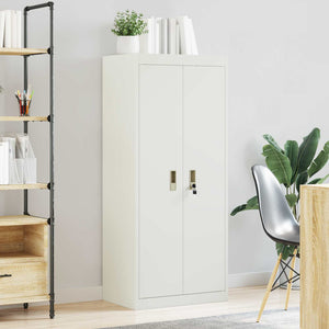 Ντουλάπι αποθήκευσης Λευκός 60 x 40 x 140 cm Ατσάλι