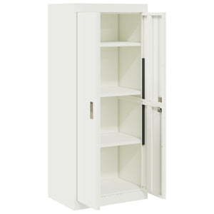 Ντουλάπι αποθήκευσης Λευκός 60 x 40 x 140 cm Ατσάλι