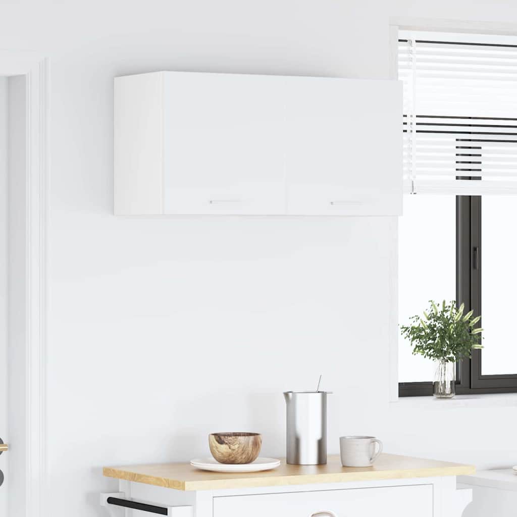 Κρεμαστό ντουλάπι με αποθήκευση 2 pcs Λευκό 40 x 31 x 40 εκ.