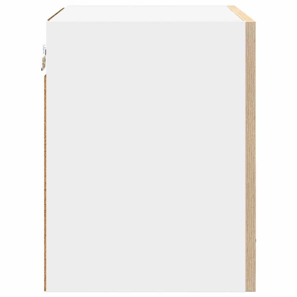 Κρεμαστό ντουλάπι Σομόνα Δρυς και Λευκό 40 x 31 x 40 εκ. - Pakobazaar