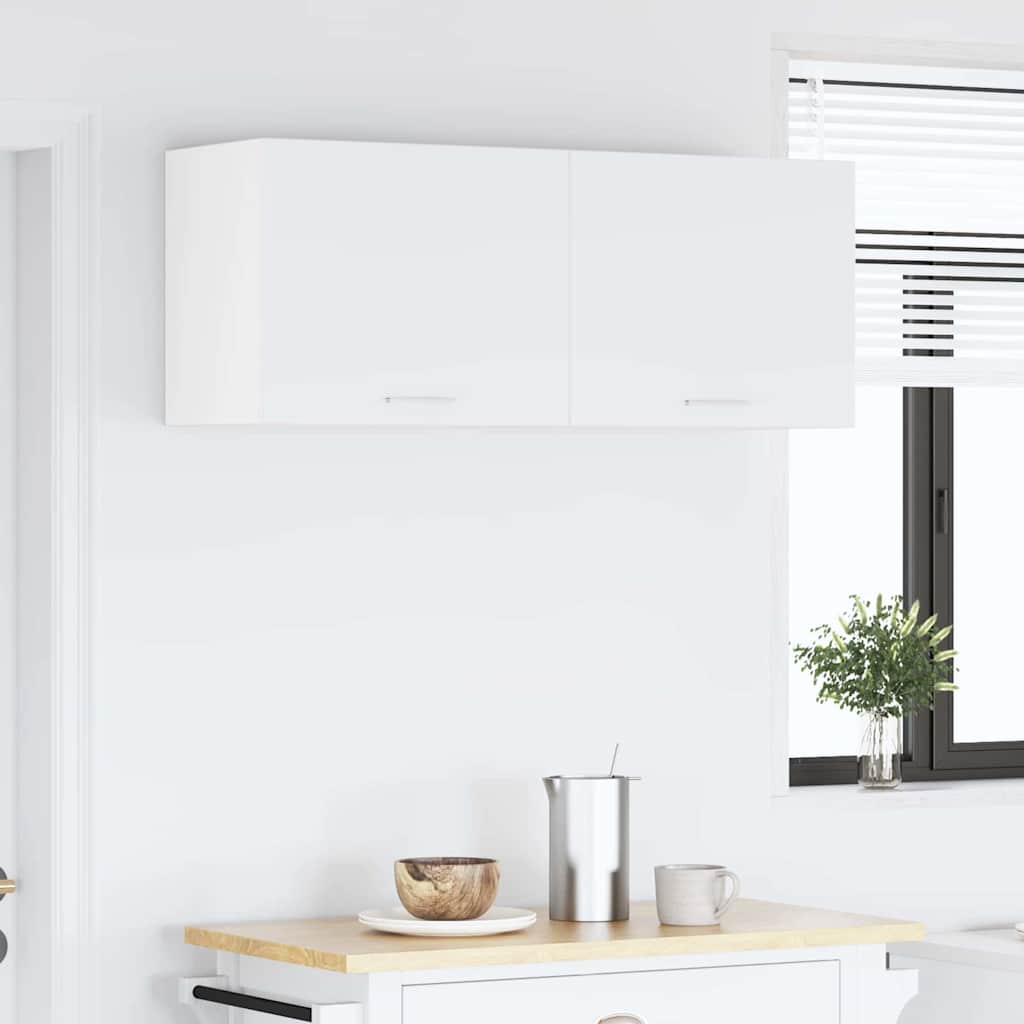 Κρεμαστό ντουλάπι με αποθήκευση 2 pcs Λευκό 50 x 31 x 40 εκ. - Pakobazaar