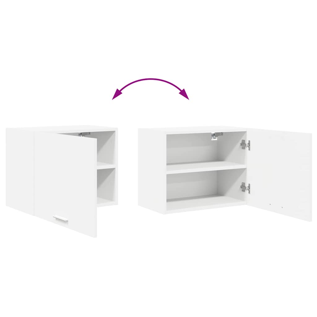 Κρεμαστό ντουλάπι με αποθήκευση 2 pcs Λευκό 50 x 31 x 40 εκ. - Pakobazaar