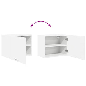 Κρεμαστό ντουλάπι με αποθήκευση 2 pcs Λευκό 50 x 31 x 40 εκ. - Pakobazaar