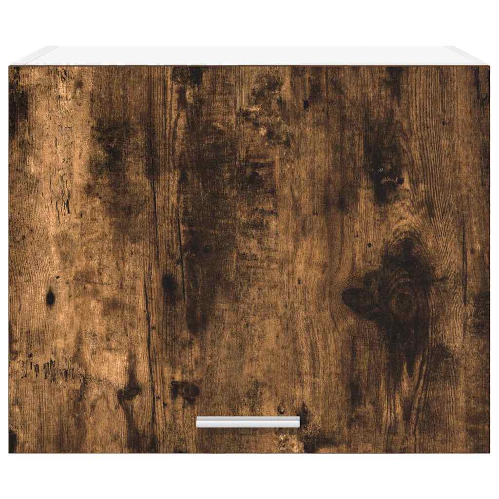 Κρεμαστό ντουλάπι με αποθήκευση 2 pcs Καπνιστός Δρυς και Λευκό