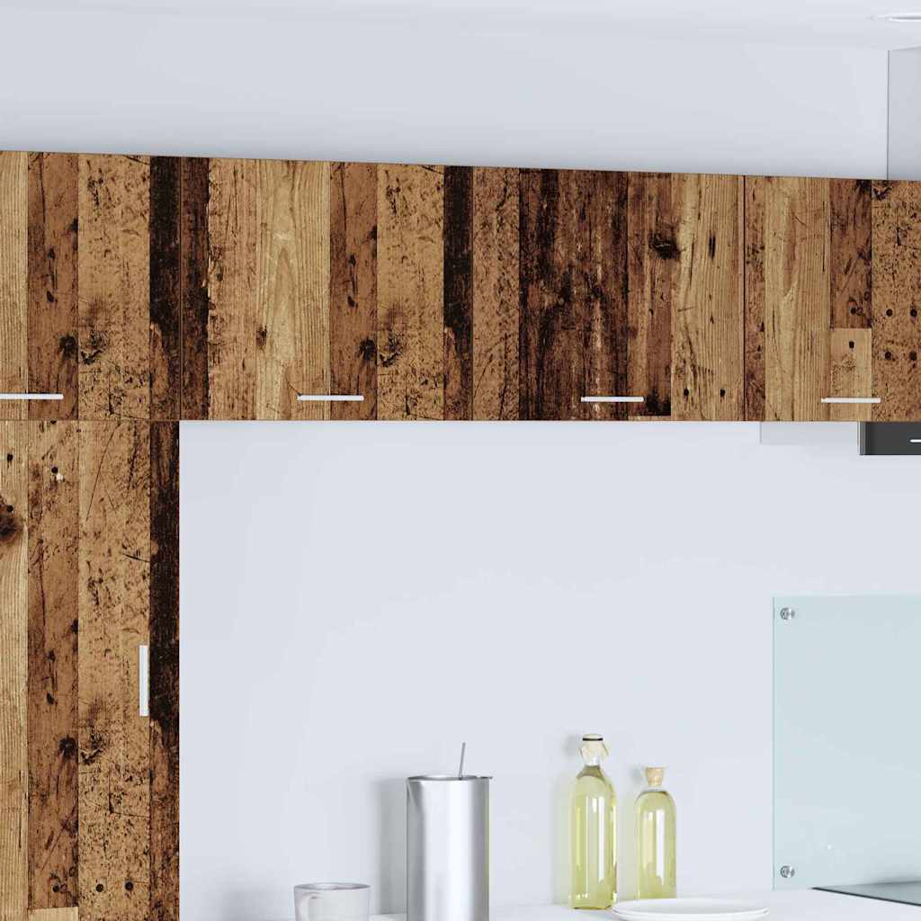 Κρεμαστό ντουλάπι 2 pcs Παλαιό Ξύλο και Λευκό 50 x 31 x 40 εκ.