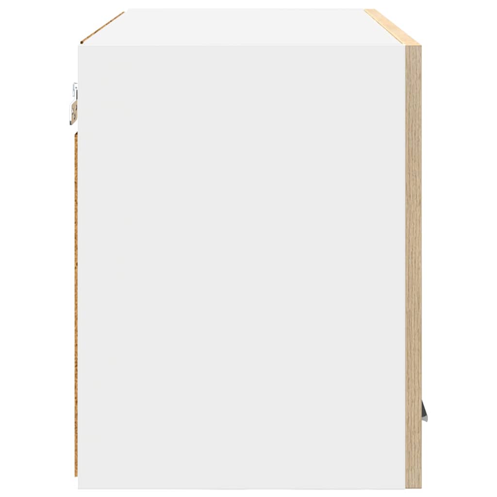 Κρεμαστό ντουλάπι Σομόνα Δρυς και Λευκό 60 x 31 x 40 εκ - Pakobazaar