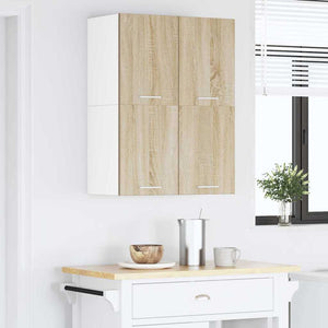 Κρεμαστό ντουλάπι 2 pcs Σομόνα Δρυς και Λευκό 60 x 31 x 40 εκ - Pakobazaar