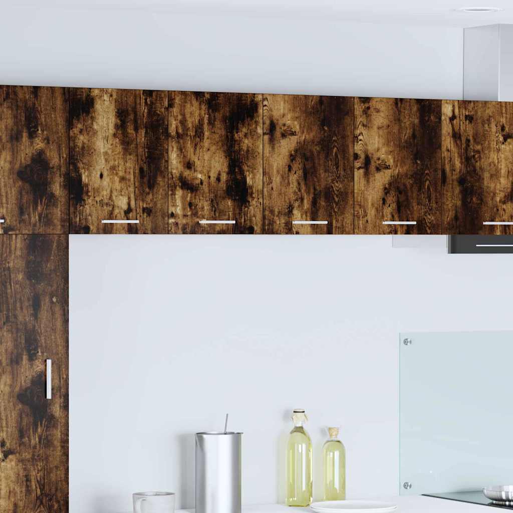 Κρεμαστό ντουλάπι Καπνιστός Δρυς και Λευκό 60 x 31 x 40 εκ