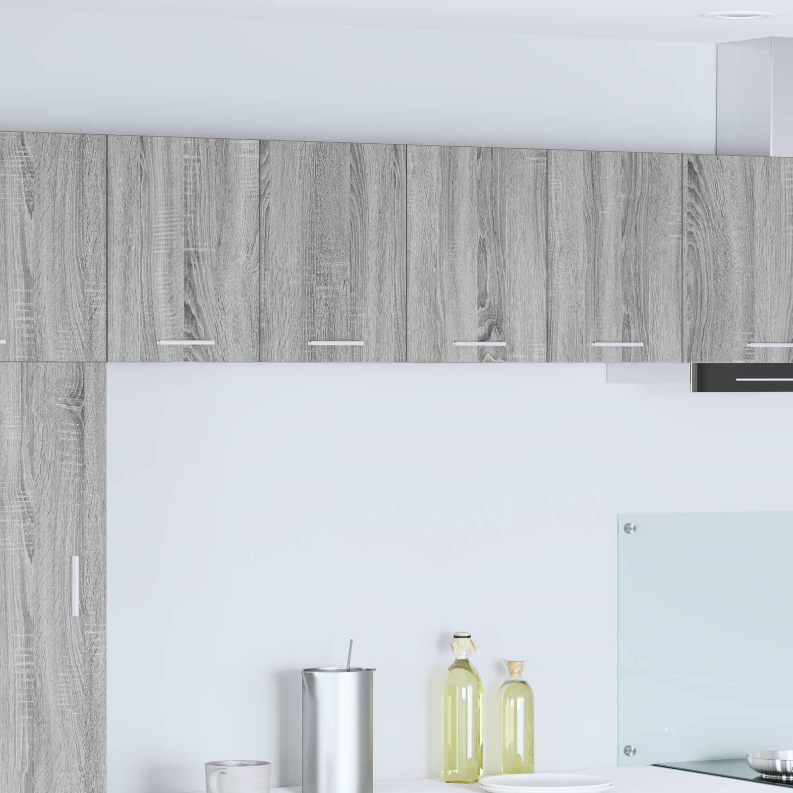 Κρεμαστό ντουλάπι 2 pcs Γκρι Σομόνα και Λευκό 60 x 31 x 40 εκ