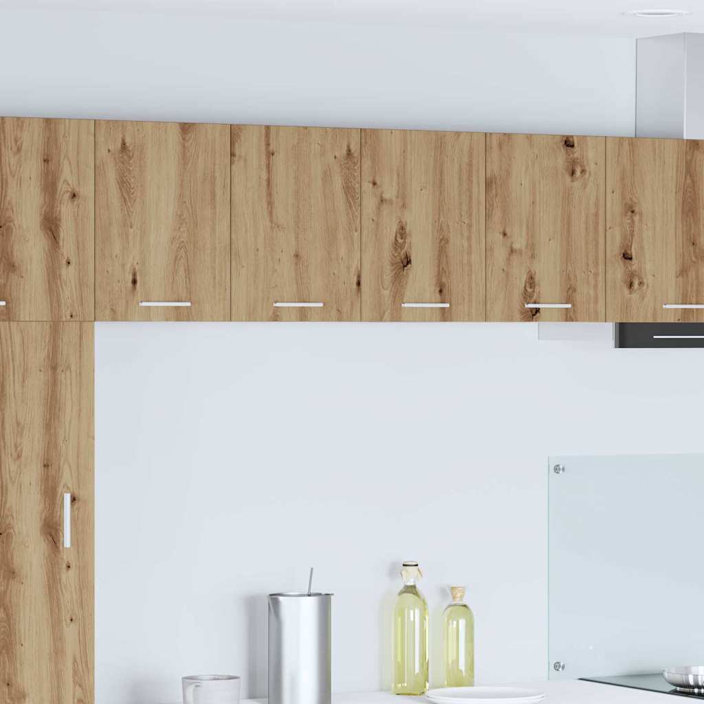 Κρεμαστό ντουλάπι Χειροποίητη Δρυς και Λευκό 60 x 31 x 40 εκ