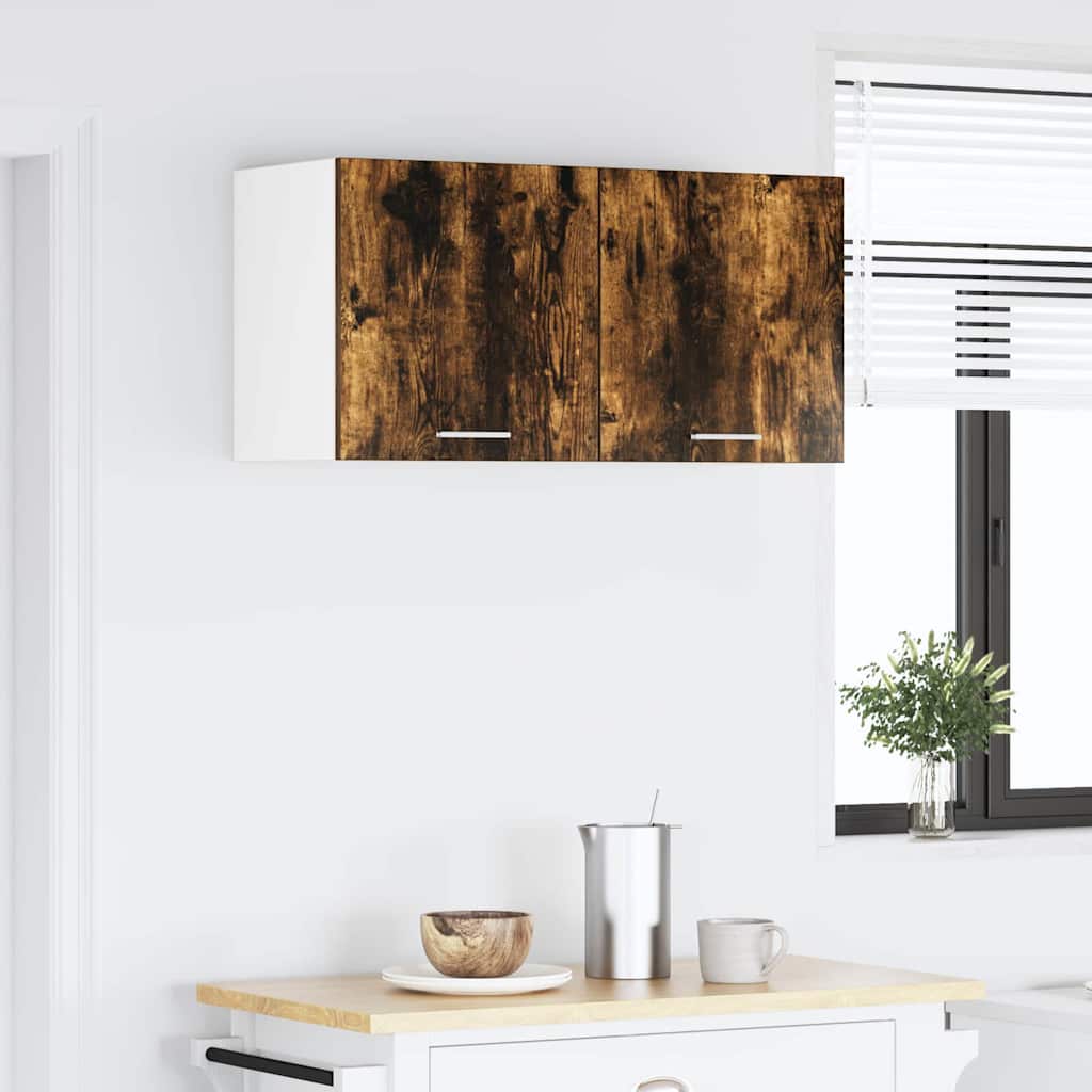 Κρεμαστό ντουλάπι με αποθήκευση Καπνιστό Δρύς 80 x 31 x 40 εκ - Pakobazaar