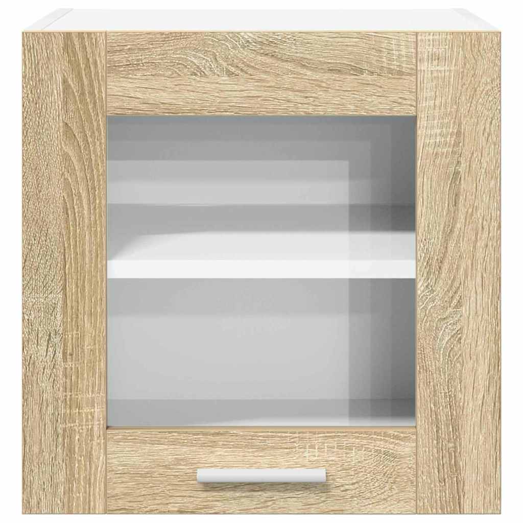 Κρεμαστό ντουλάπι με πόρτα 2 pcs Δρύς Sonoma 40 x 31 x 40 εκ.