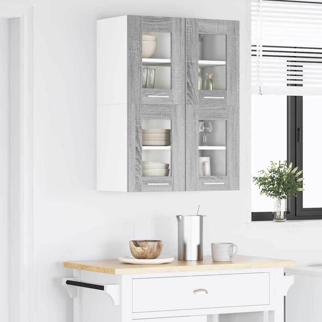 Κρεμαστό ντουλάπι Γκρίζο Σονομα 60 x 31 x 40 εκ - Pakobazaar