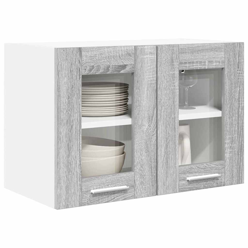 Κρεμαστό ντουλάπι Γκρίζο Σονομα 60 x 31 x 40 εκ - Pakobazaar