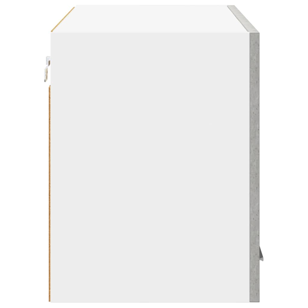 Κρεμαστό ντουλάπι Σκυρόδεμα Γκρι και Λευκό 80 x 31 x 40 εκ