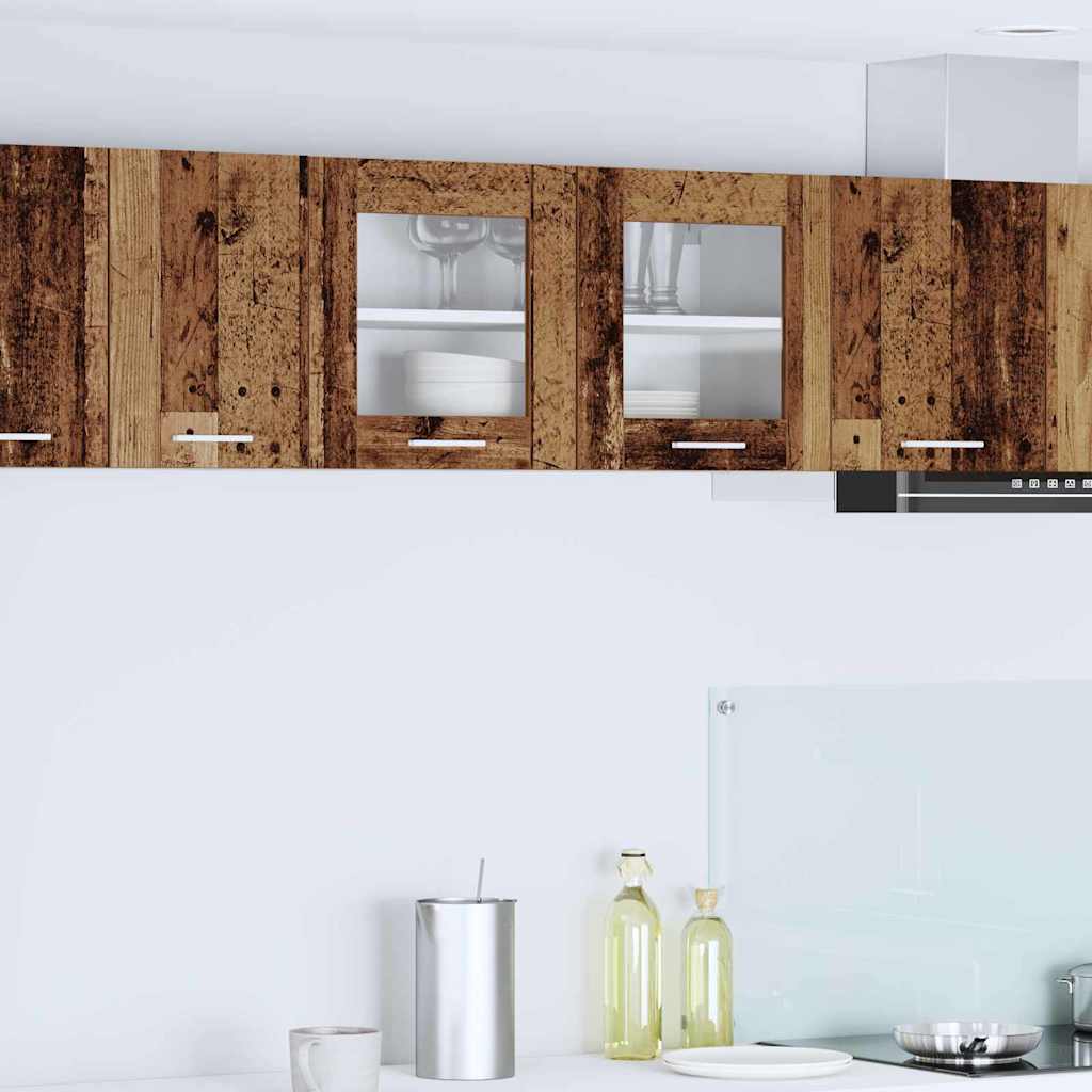 Κρεμαστό ντουλάπι Παλαιό Ξύλο και Λευκό 80 x 31 x 40 εκ