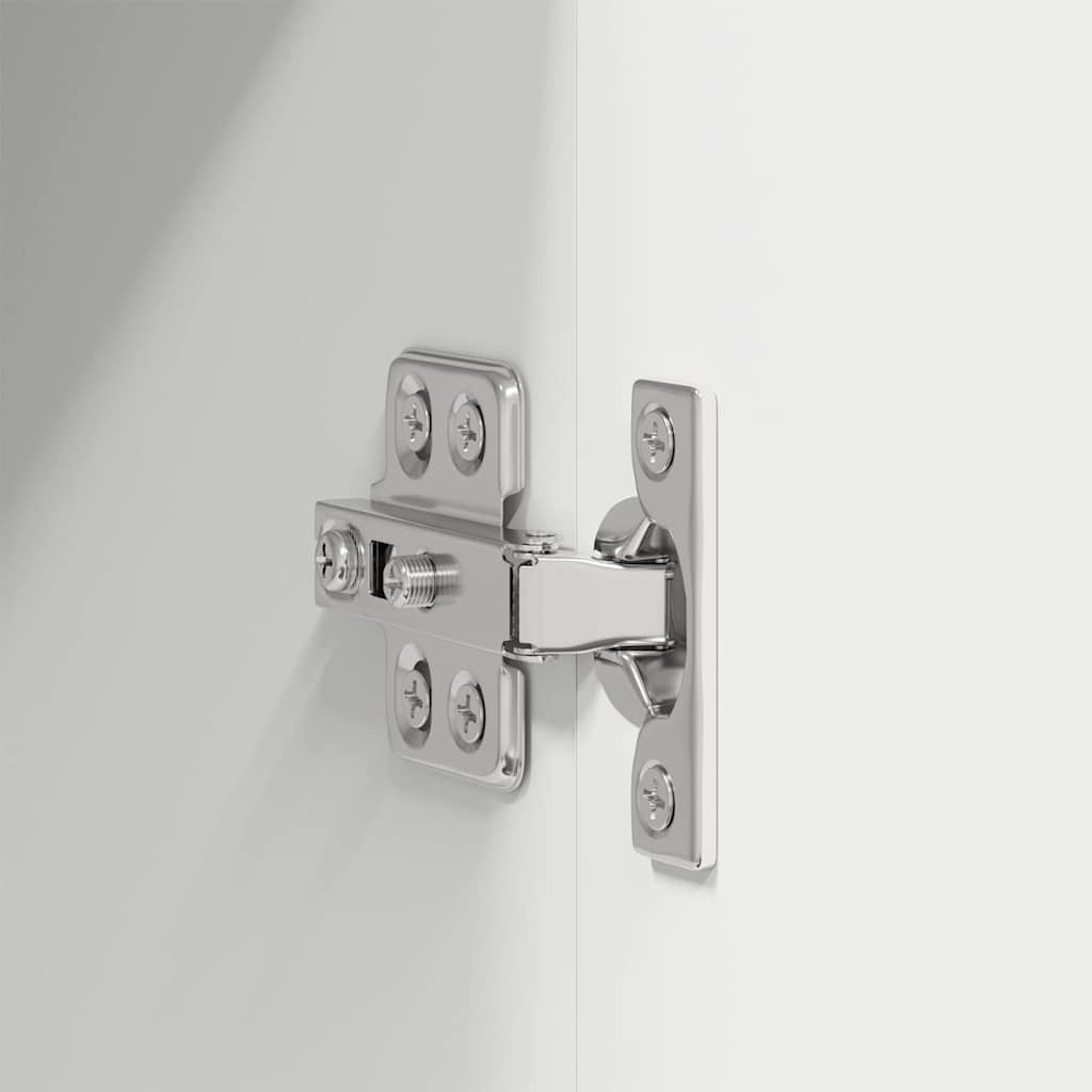 Κρεμαστό ντουλάπι με αποθήκευση 2 pcs Λευκό 30 x 31 x 80 εκ.