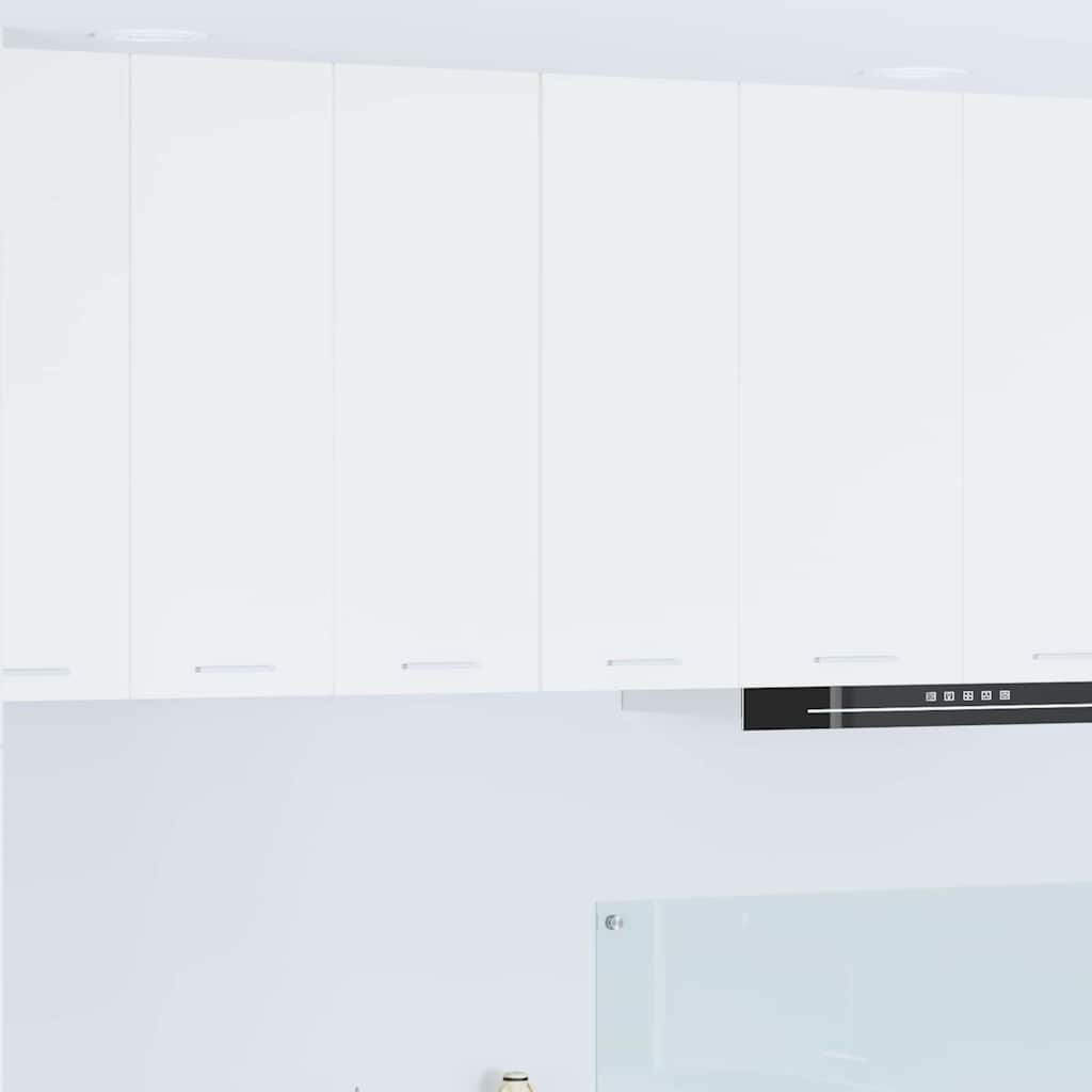 Κρεμαστό ντουλάπι με αποθήκευση 2 pcs Λευκό 30 x 31 x 80 εκ.