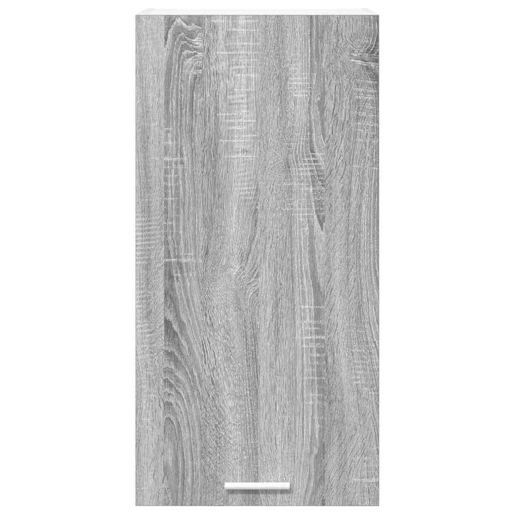 Κρεμαστό ντουλάπι Γκρι Σομόνα και Λευκό 40 x 31 x 80 εκ.