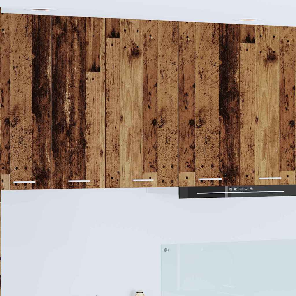 Κρεμαστό ντουλάπι Παλαιό Ξύλο και Λευκό 40 x 31 x 80 εκ. - Pakobazaar