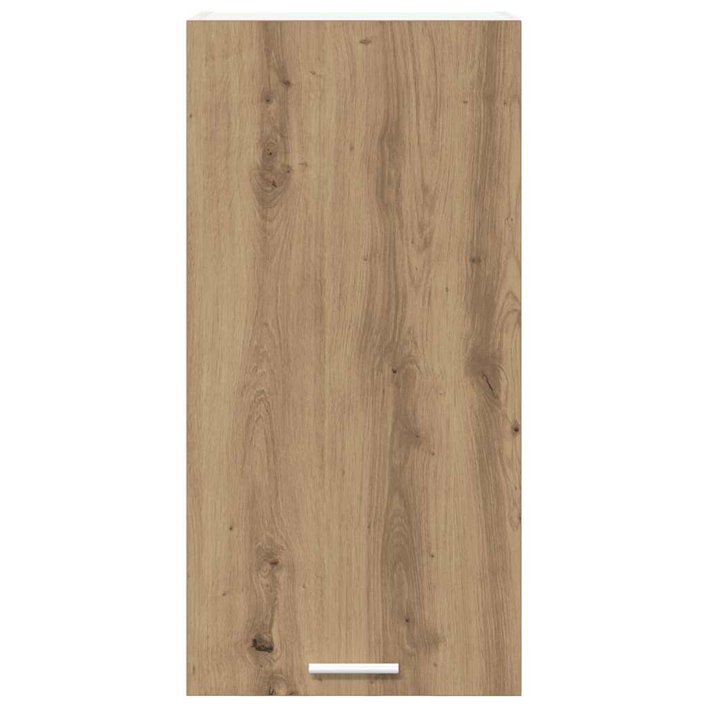 Κρεμαστό ντουλάπι Χειροποίητη Δρυς και Λευκό 40 x 31 x 80 εκ.