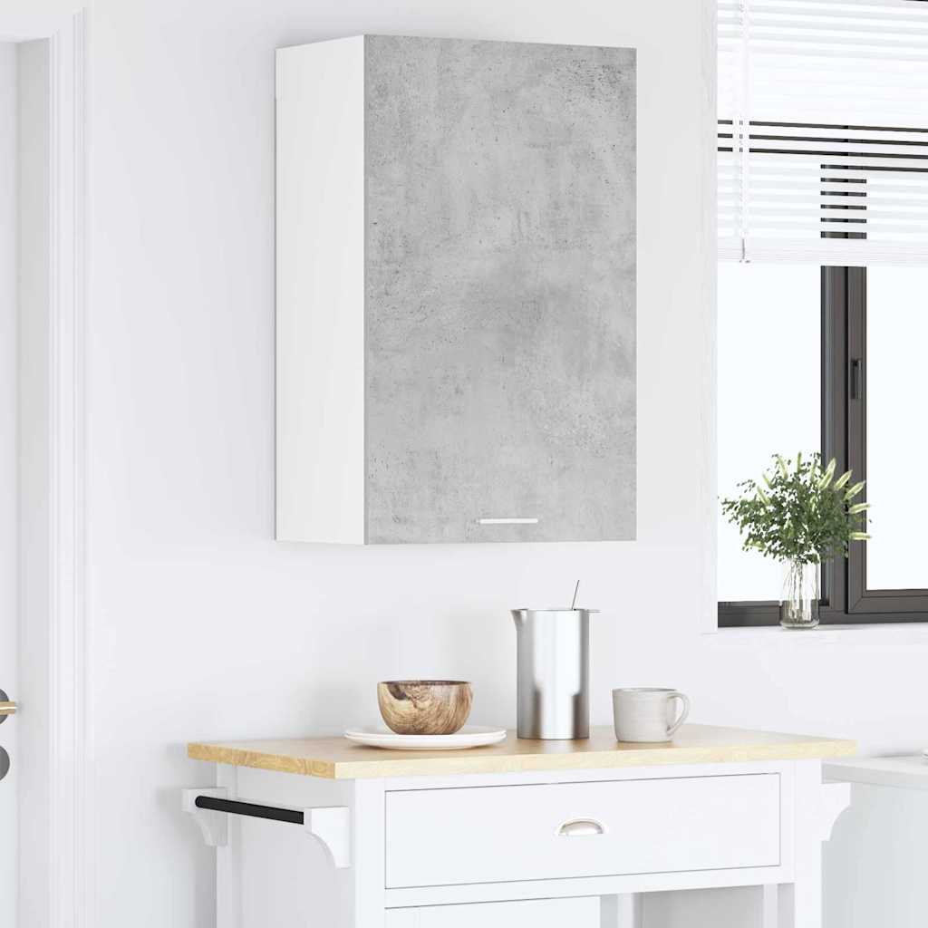 Κρεμαστό ντουλάπι Σκυρόδεμα Γκρι και Λευκό 50 x 31 x 80 εκ. - Pakobazaar