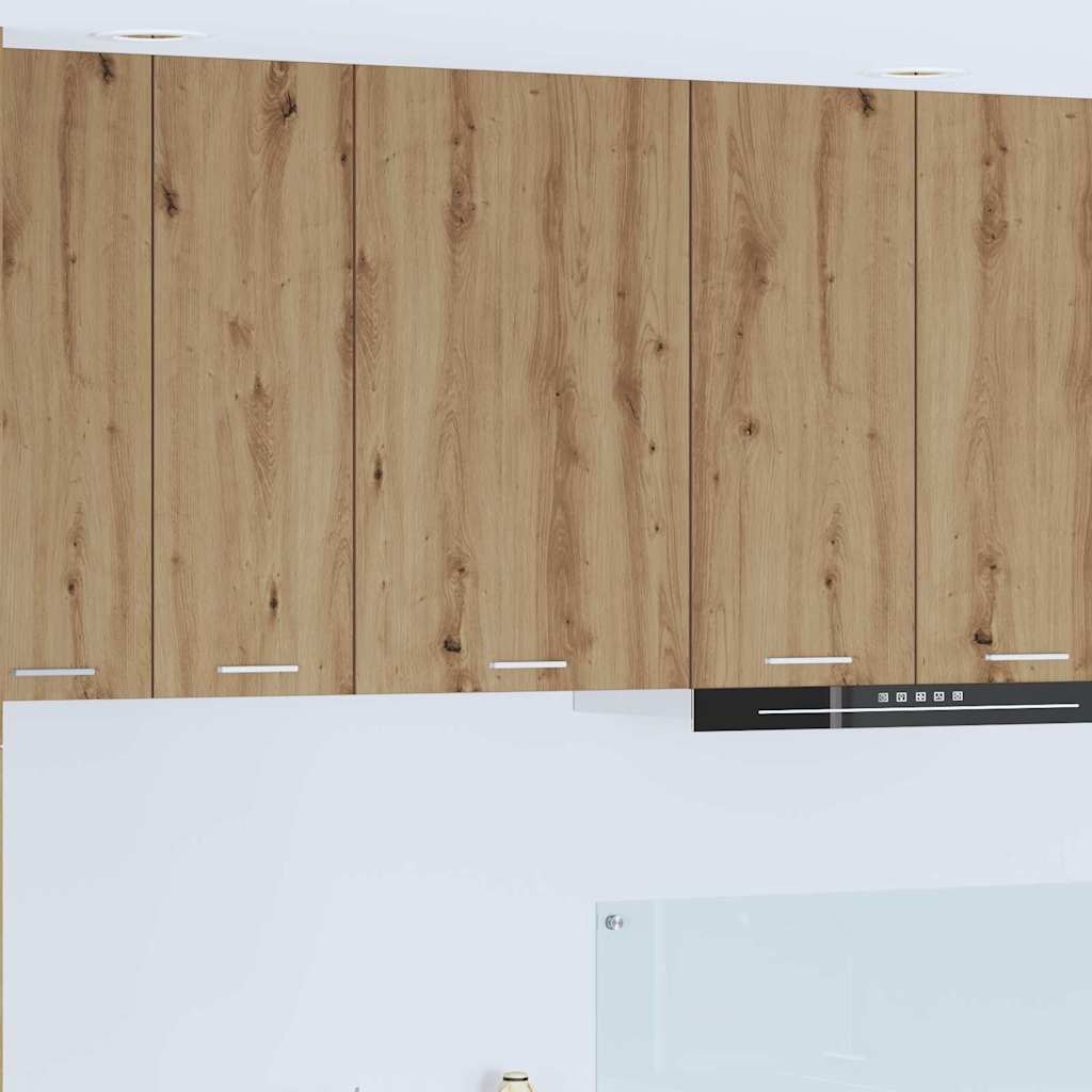 Κρεμαστό ντουλάπι Χειροποίητη Δρυς και Λευκό 50 x 31 x 80 εκ. - Pakobazaar