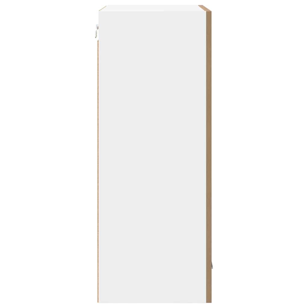 Κρεμαστό ντουλάπι Χειροποίητη Δρυς και Λευκό 50 x 31 x 80 εκ. - Pakobazaar