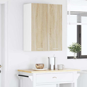Κρεμαστό ντουλάπι με αποθήκευση Δρύς Sonoma 60 x 31 x 80 εκ. - Pakobazaar