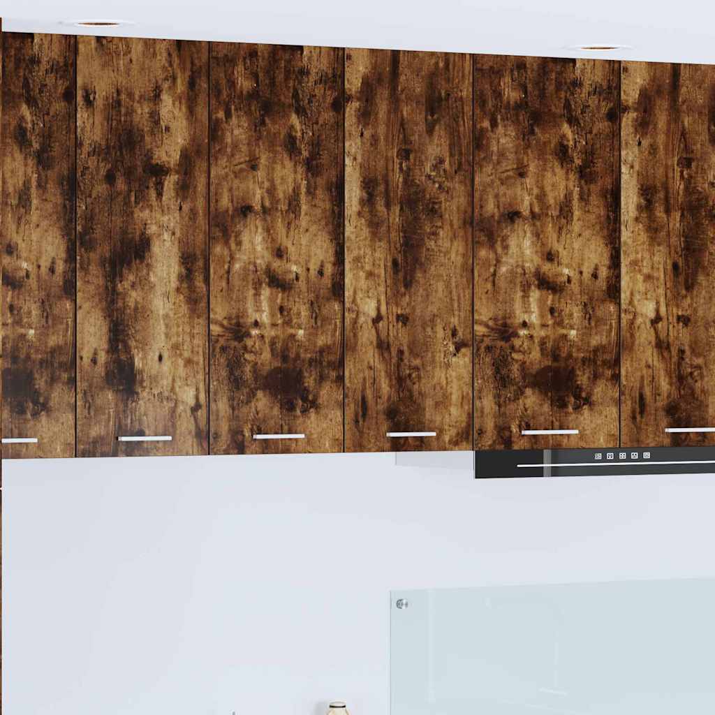 Κρεμαστό ντουλάπι με αποθήκευση Καπνιστό Δρύς 60 x 31 x 80 εκ.