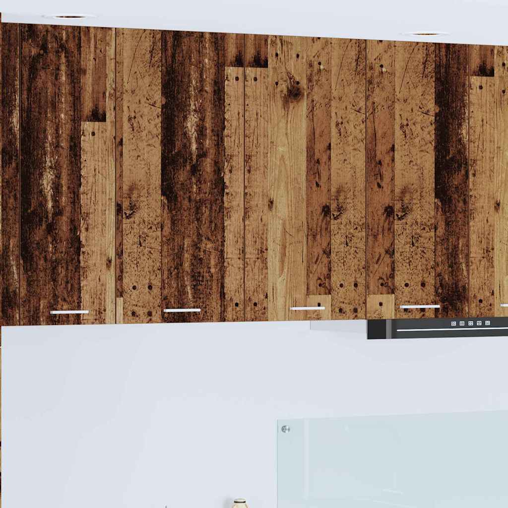 Κρεμαστό ντουλάπι με αποθήκευση Παλιό ξύλο 80 x 31 x 80 εκ.