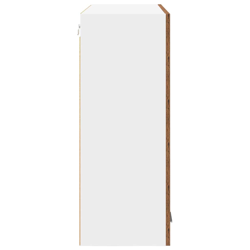 Κρεμαστό ντουλάπι με αποθήκευση Παλιό ξύλο 80 x 31 x 80 εκ.