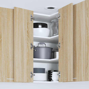 Κρεμαστό ντουλάπι Σομόνα Δρυς και Λευκό 57 x 57 x 80 εκ.