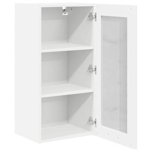 Κρεμαστό ντουλάπι με αποθήκευση 2 pcs Λευκό 40 x 31 x 80 εκ. - Pakobazaar