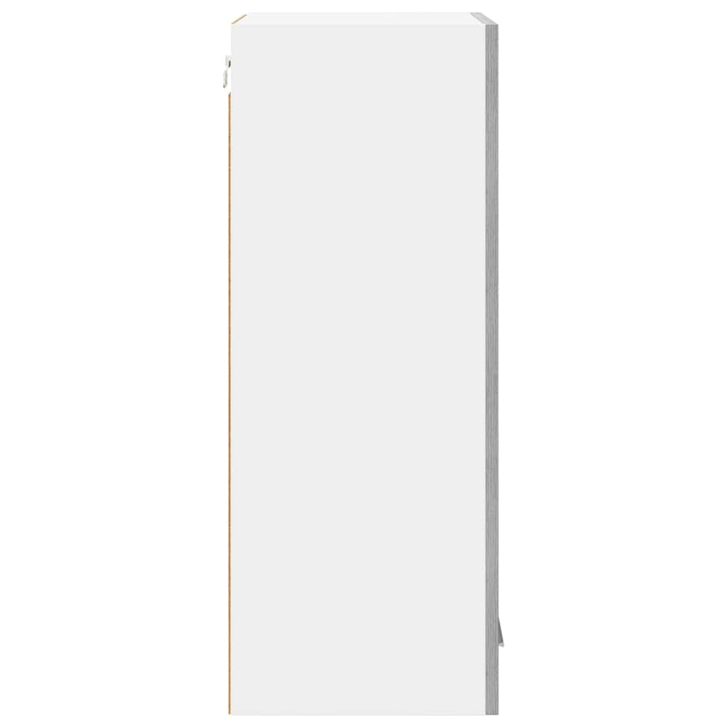 Κρεμαστό ντουλάπι με πόρτα 2 pcs Γκρίζο Σονομα 40 x 31 x 80 εκ.