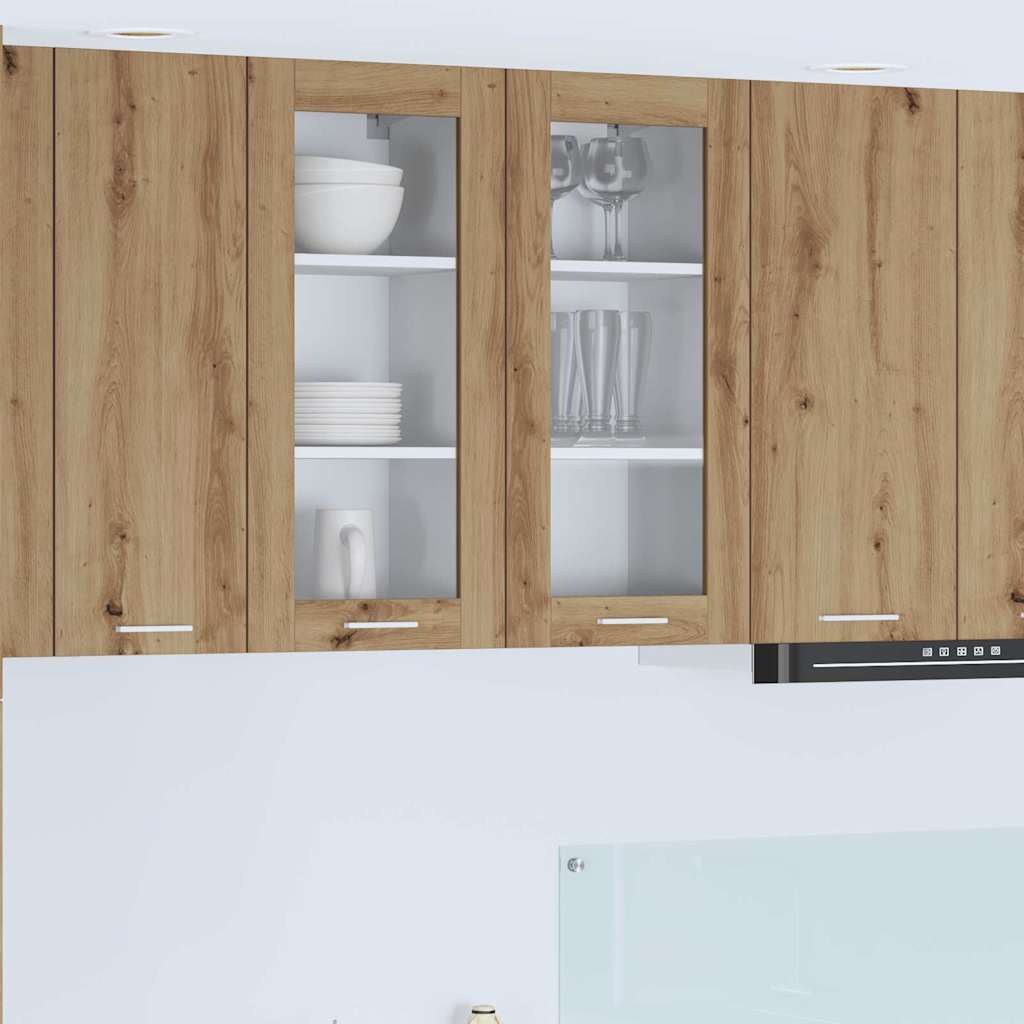 Κρεμαστό ντουλάπι με πόρτα 2 pcs Artisan Oak 40 x 31 x 80 εκ.